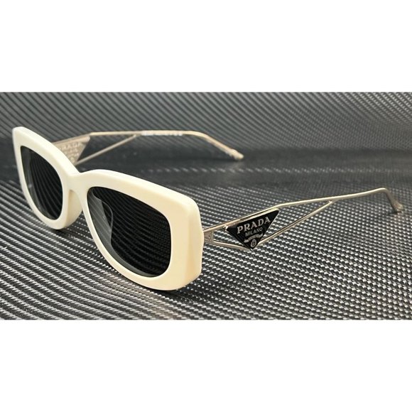 WOW! Prada White 53mm Women Sunglasses - Picture 1 of 5